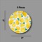 8 Count Lemon Color Themed Paper Dinner Plates for Summer Parties